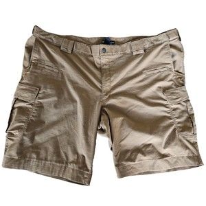 Official Men's 5.11 Tactical Series Cargo Shorts Light Brown Sz 50 9.5" Inseam